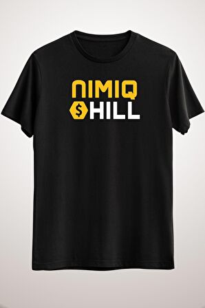 Unisex Siyah Nimiq Shill Classic T-shirt