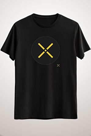 Unisex Siyah Npxs Pundix Classic T-shirt