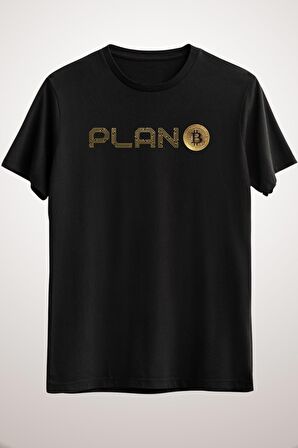 Unisex Siyah Plan B Bitcoin Classic T-shirt