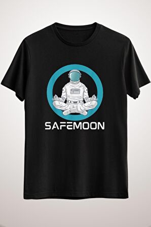 Unisex Siyah Safemoon Crypto Coin Cryptocurrency To The Moon Investor Gift Classic T-shirt