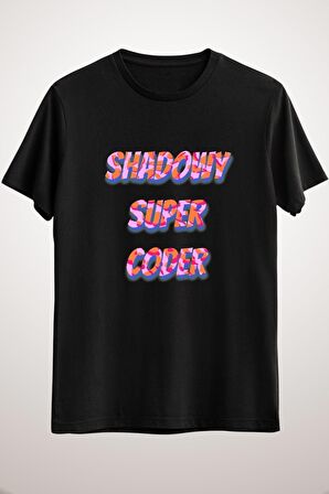 Unisex Siyah Shadowy Super Coder Crypto Cryptocurrency Warren Essential T-shirt