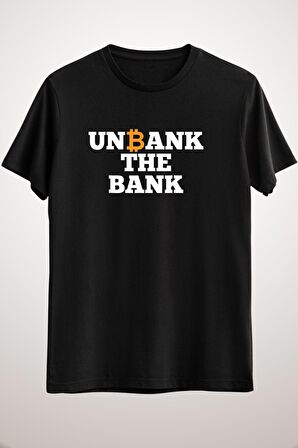 Unisex Siyah Unbank-the-bank-btc-bitcoin Classic T-shirt