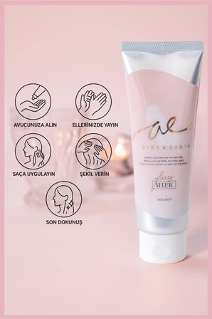 Airy & Easy Glossy Hair Milk Jelly Besleyici ve Parlak Saç Şekillendirici