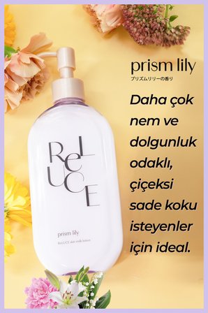 ReLUCE Prism Lily Cilt Tonu Eşitleyici&Sıkılaştırıcı Nemlendirici Sütlü Vücut Losyonu