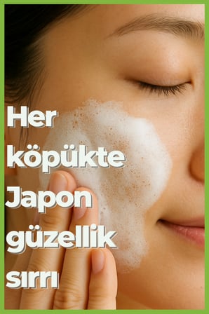 ChaNoSui Japon Matcha Özlü Akne ve Gözenek Temizleyici Canlandırıcı C&E Vitaminli Yüz Yıkama Köpüğü