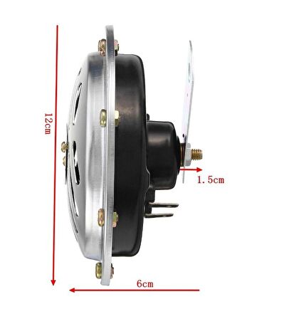 Hella Tip Süper Tone Küçük Kafa Korna Seti 12 Volt Krom 2 Adet