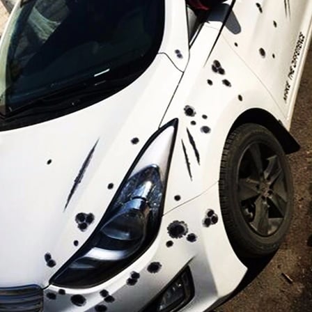 Araç Sticker Yara Bere Oto Sticker Yara Şeklinde 3d