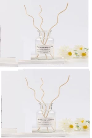 3 Tek Adet 3 Model Aromaterapi Koku Dağıtıcı Rattan Şişe Ahşap Difüzör Çubuk (spiral-yaprak-dalgalı)