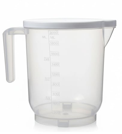 Pratik Mutfak Ölçü Kabı - 2 Litre Dereceli Şeffaf Hazne Bpa Free