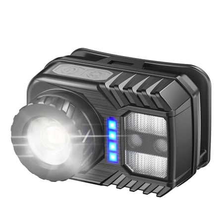 Peakstar Ps-571 Sensör Xpg Cob Led Usb Şarj Edilebilir Lityum Pilli Zoomlu Kafa Lambası