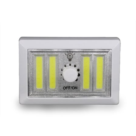 4 Ledli Pilli Led Lamba Güç Ayarlı Led Portatif Lamba Led Işık - Mıknatıslı Yapışkanlı