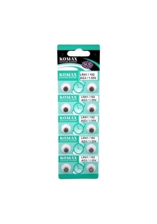 Ag3 Saat Pili - Düğme Pil 10lu Paket Lr41/192 1.55v