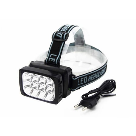 12 Ledli Güçlü Şarjlı Kafa Lambası Wt-064