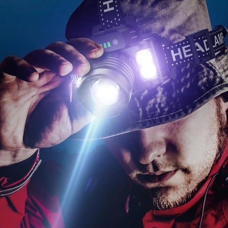 Sensörlü Cree Tg Led Şarjlı Kafa Lambası Wt-625