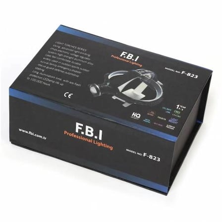 F.b.ı F-823 Xlm T6 Led Su Geçirmez Şarjlı Kafa Lambası