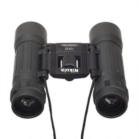 10x25 Av Dürbünü -56m/1000m - Kauçuk Kaplama Siyah