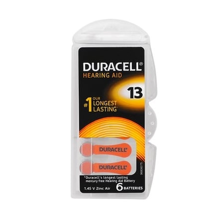 Duracell 13 Numara İşitme Cihazı Pili 6'lı Paket