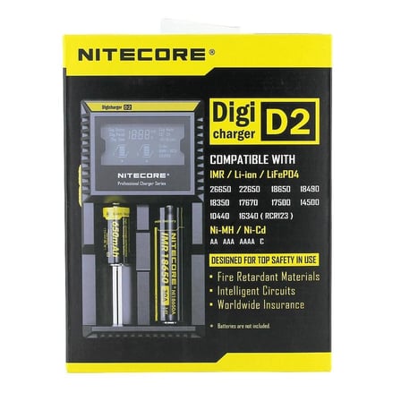 Nitecore D2 Digi Charger Li-Ion / Nı-Cd / Nı-Mh / Lifepo4 Dijital Pil Şarj Cihazı