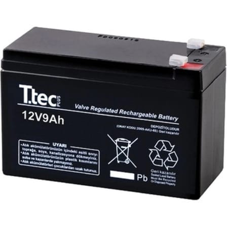 Ttec 12v 9 Ah Kuru Bakımsız Akü