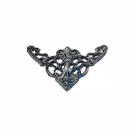 Dekoratif Köşe Süsü, Köşelik - Küçük, 19X34Mm, Nikel, 100 Adet