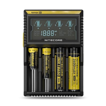 Nitecore D4 Digi Charger Li-Ion / Nı-Cd / Nı-Mh / Lifepo4 Dijital Pil Şarj Cihazı