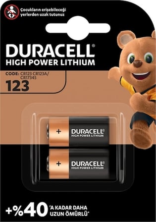 Duracell Lityum Cr123A Pil 2'Li