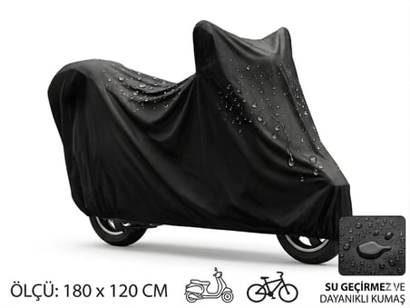 Motosiklet Ve Scooter Koruma Brandası – Su Ve Toz Geçirmez 180x120 Cm