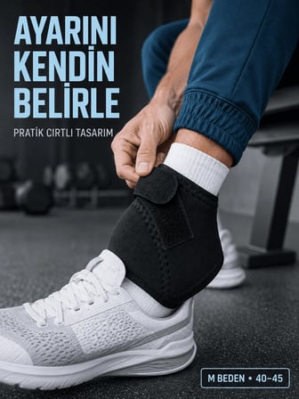 Ayarlanabilir Topuk Desteği M Beden 40-45 Numara Cırtlı Günlük Kullanım