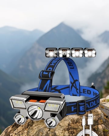 Kafa Lambası Led 4 Mod Esnek Ayarlanabilir