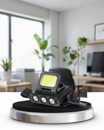 Şarjlı Led Kafa Lambası 800 Lumen Ayarlanabilir Başlıklı