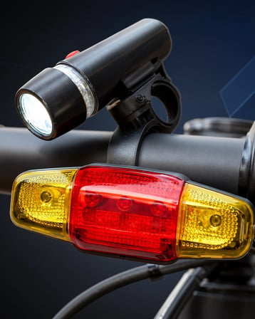 Bisiklet Işığı Seti Güçlü Led Ön Far Arka Stop Lambası