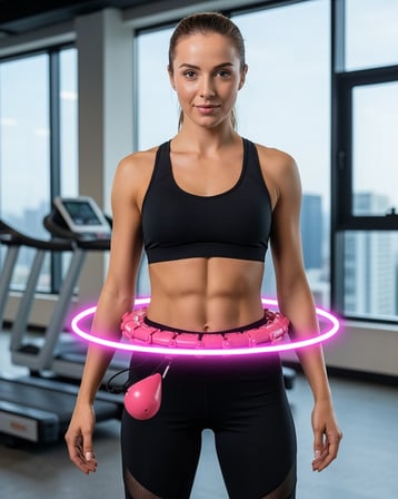Akıllı Hula Hoop Çemberi Ayarlanabilir Mor