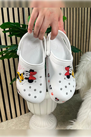 Günlük Anne Kız Terlik Sabo Hemşire Doktor Aşçı  Sandalet Desenli Taban Crocs  CRF-8246