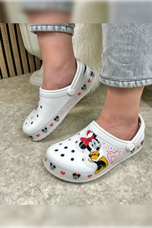 Günlük Anne Kız Terlik Sabo Hemşire Doktor Aşçı  Sandalet Desenli Taban Crocs  CRF-8246