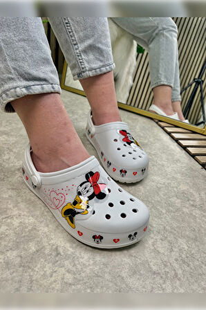 Günlük Anne Kız Terlik Sabo Hemşire Doktor Aşçı  Sandalet Desenli Taban Crocs  CRF-8246