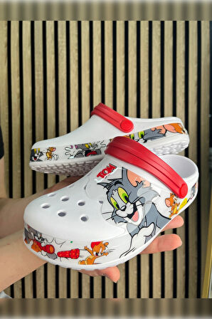 Günlük Anne Kız Terlik Sabo Hemşire Doktor Aşçı  Sandalet Desenli Taban Crocs  CRF-8246