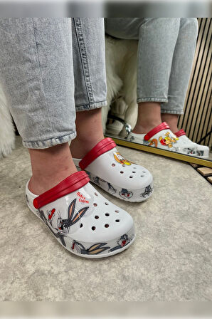 Günlük Anne Kız Terlik Sabo Hemşire Doktor Aşçı  Sandalet Desenli Taban Crocs  CRF-8246