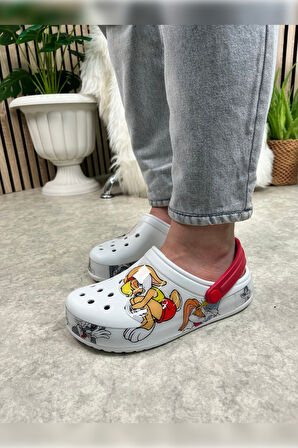 Günlük Anne Kız Terlik Sabo Hemşire Doktor Aşçı  Sandalet Desenli Taban Crocs  CRF-8246