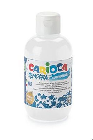 Carioca Tempera Yıkanabilir Poster Boya 250 Ml. Beyaz