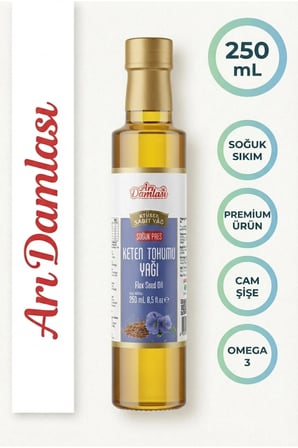 Çörek Otu Yağı + Keten Tohumu Yağı Soğuk Pres 250 ml x 2