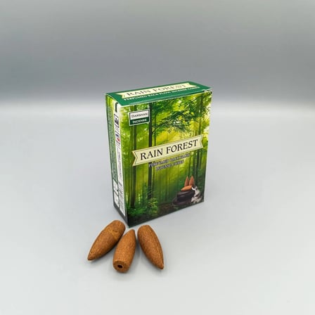 Darshan Rain Forest Geri Akış Tütsü – Yağmur Ormanı Esintili Backflow Tütsü
