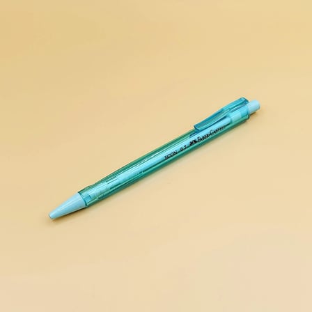 Faber-Castell Econ Mavi 0.7 mm Uçlu Kalem – Şeffaf Gövdeli Versatil Kalem