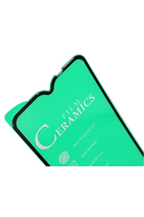 Oppo A91 Siyah Seramik Nano Ekran Koruyucu Tam Kaplayan Kırılmaz Esnek Cam