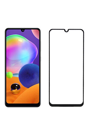 Samsung A31 Uyumlu Siyah Seramik Nano Tam Kaplayan Kırılmaz Esnek Ekran Koruyucu
