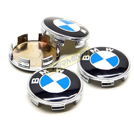 Bmw Jant Göbek Arması Nikelaj Çerçeve 65-68mm (4 Adet)