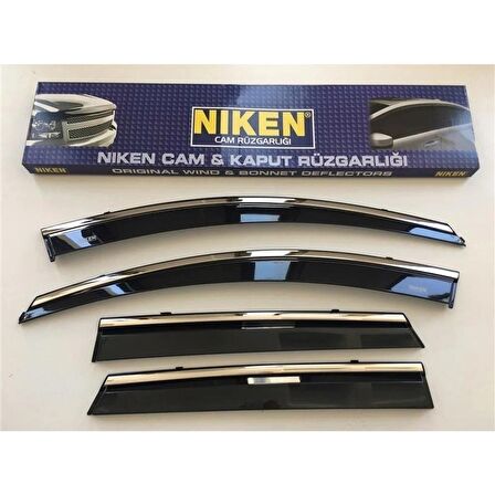 Fiat Doblo Krom Çıtalı Cam Rüzgarlığı 2010-2019 (4 lü)