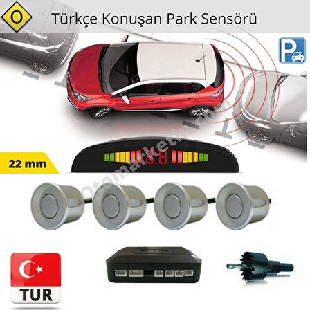 Niken Türkçe Konuşan Park Sensörü Gri