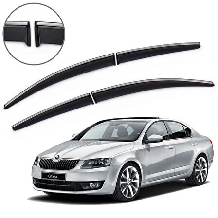 Skoda Octavia Krom Çıtalı Cam Rüzgarlığı 2013-2019