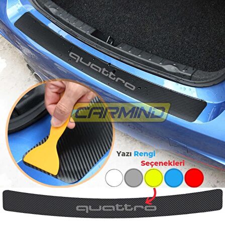Audi Quattro Bagaj ve Kapı Eşiği Karbon Sticker Set