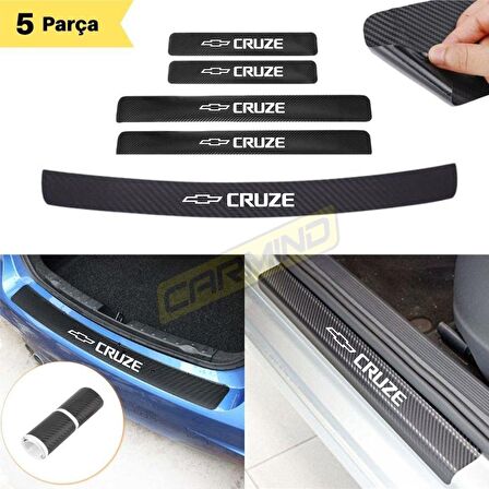 Chevrolet Cruze Bagaj ve Kapı Eşiği Karbon Sticker Set